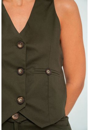 Chaleco Millie Verde Ragged Pf11150050