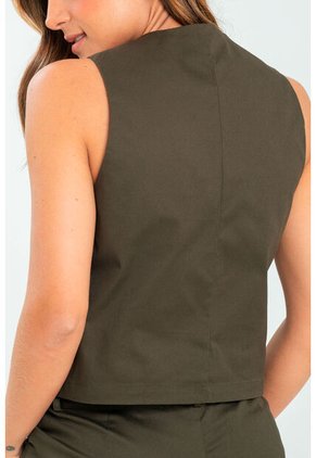 Chaleco Millie Verde Ragged Pf11150050