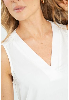 Blusa Cecilia Blanco Ragged Pf11113013