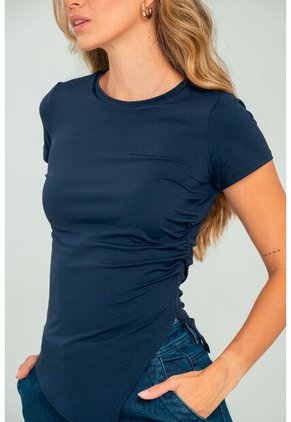 Top Largo Lecer Azul Ragged Pf13120827