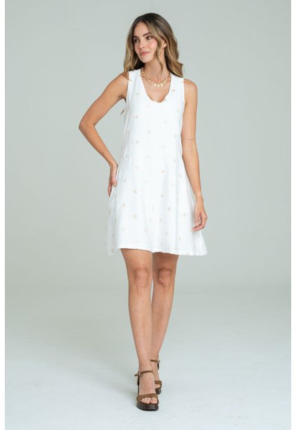 Vestido Lumina Blanco Ragged Pf11511488