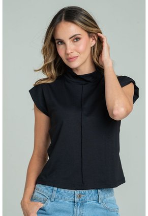 Top Karoon Negro Ragged Pf13120873