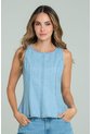 Blusa Ferrara Azul Ragged Pf21110042 de Ragged