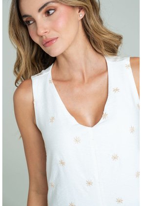 Vestido Lumina Blanco Ragged Pf11511488