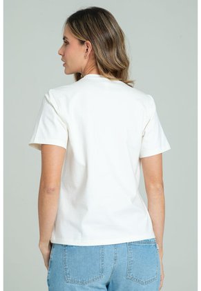 Camiseta Perla Blanco Ragged Pf21120155