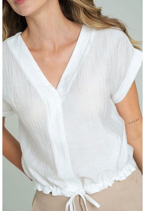 Blusa Greta Blanco Ragged Pf11113227