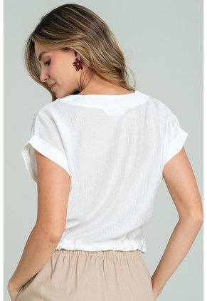 Blusa Greta Blanco Ragged Pf11113227