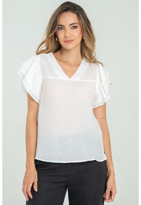 Blusa Windsor Blanco Ragged Pf11112882