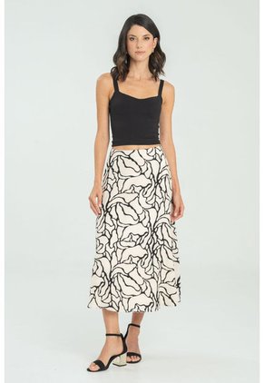 Falda Cikoya Blanco Ragged Pf11320497