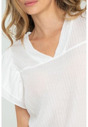 Blusa Windsor Blanco Ragged Pf11112882