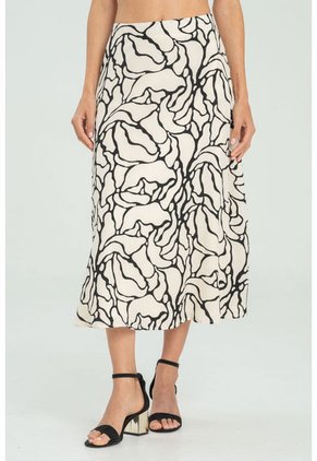 Falda Cikoya Blanco Ragged Pf11320497