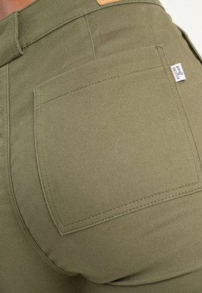 Pantalon Tobillero Dril Verde Ragged Pf21310012