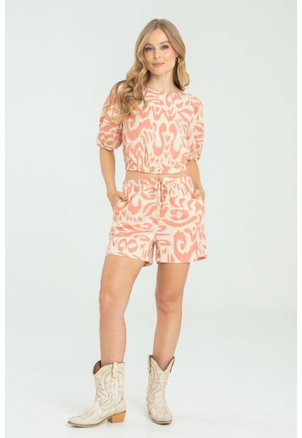 Short Thammy Naranja Ragged Pf11340156