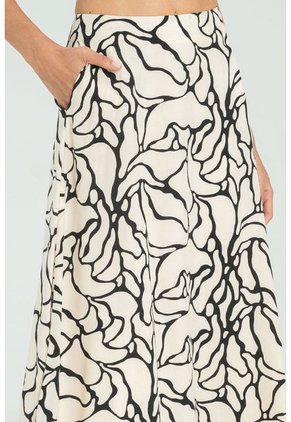 Falda Cikoya Blanco Ragged Pf11320497