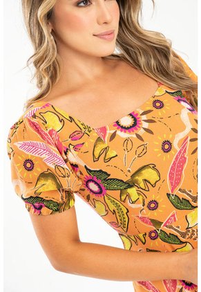 Vestido Nina Naranja Ragged Pf31511419