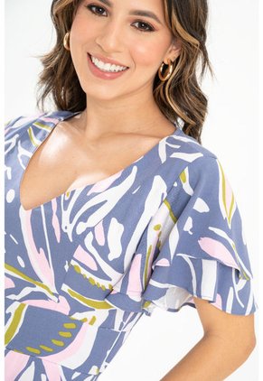 Vestido Anastasia Azul Ragged Pf31511415