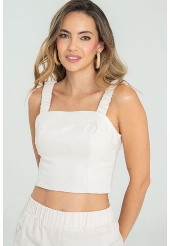 Crop Top Elanha Beige Ragged Pf11112894 Ragged