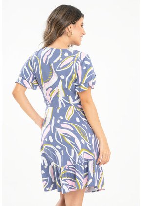 Vestido Anastasia Azul Ragged Pf31511415