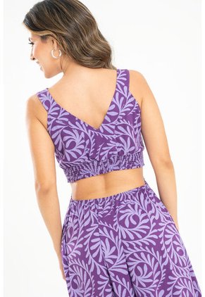 Vestido Largo Becca Violeta Ragged Pf31511421