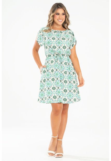 Vestido Corto Khiara Verde Ragged Pf31511416