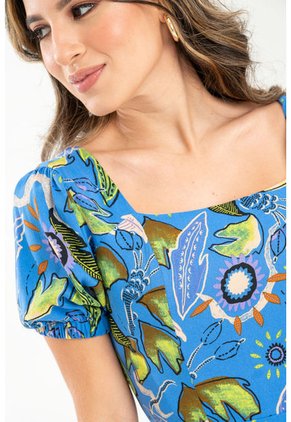 Vestido Nina Azul Ragged Pf31511419