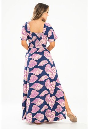 Vestido Macondo Azul Ragged Pf31511418