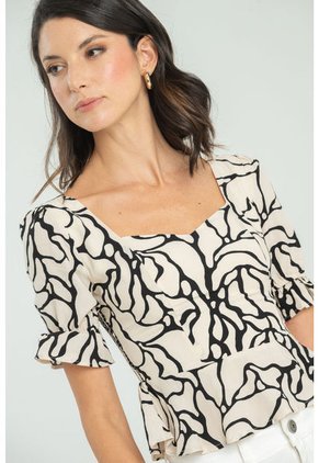 Blusa Whaot Blanco Ragged Pf11112905