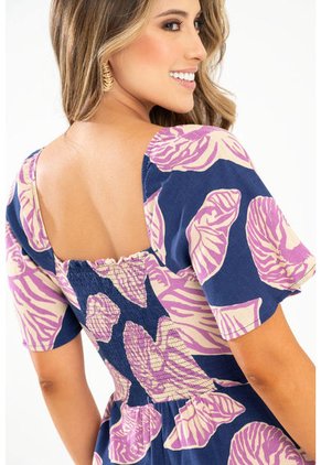 Vestido Macondo Azul Ragged Pf31511418