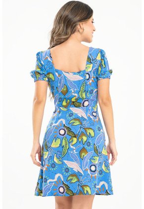 Vestido Nina Azul Ragged Pf31511419