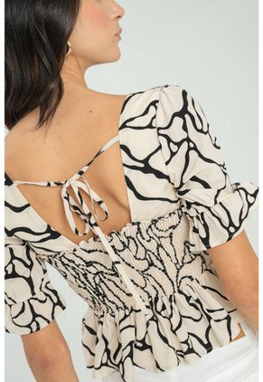 Blusa Whaot Blanco Ragged Pf11112905