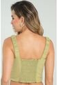 Crop Top Elanha Verde Ragged Pf11112894 de Ragged