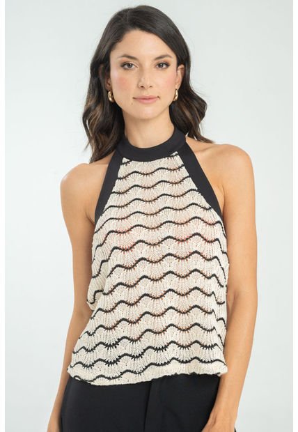 Tejido Halter Lhaney Blanco Ragged Pf11112929