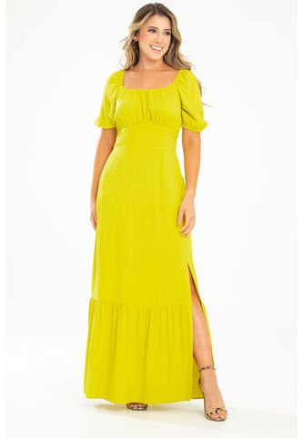Vestido Largo Brielle Verde Ragged Pf31511423 Ragged