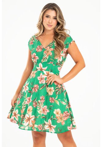 Vestido Mucura Verde Ragged Pf31511425 Ragged