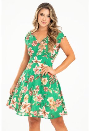 Vestido Mucura Verde Ragged Pf31511425