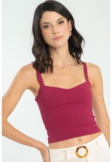 Crop Top Atwood Rojo Ragged Pf13120797
