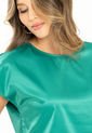 Blusa Manga Corta Satin Verde Ragged Pf12110769 de Ragged