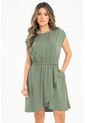 Vestido Corto Ethoil Verde Ragged Pf31511430 de Ragged