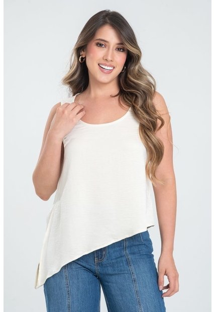 Blusa Melea Beige Ragged Pf31113679