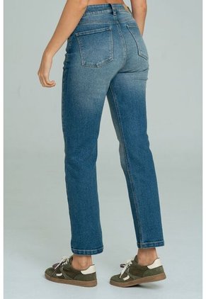 Jeans Mom Alaska Azul Ragged Pf21350078