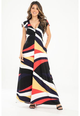 Vestido Largo Xhenia Rosa Ragged Pf31511431 Ragged