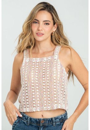 Blusa Tejida Loe Multicolor Ragged Pf11112964