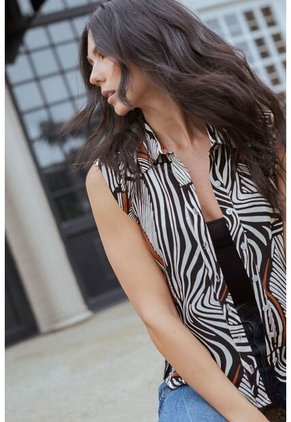 Blusa Yhuna Negro Ragged Pf11112889