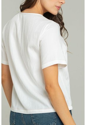 Blusa Elea Blanco Ragged Pf11113075