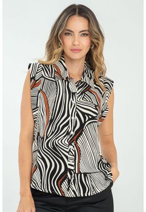 Blusa Yhuna Negro Ragged Pf11112889