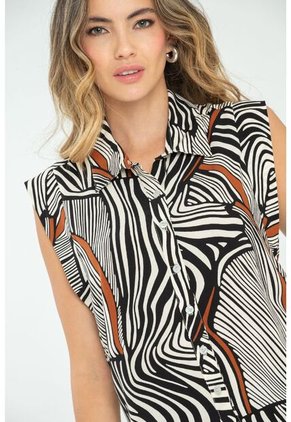 Blusa Yhuna Negro Ragged Pf11112889