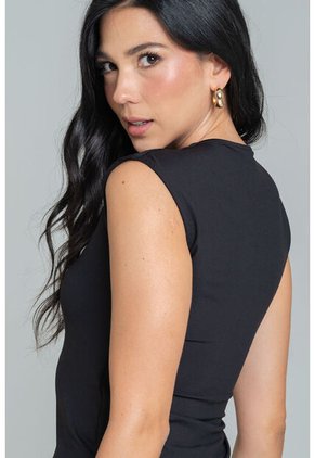 Top Bonna Negro Ragged Pf13120843