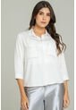 Camisa Pespuntes Olyth Blanco Ragged Pf12110821 de Ragged
