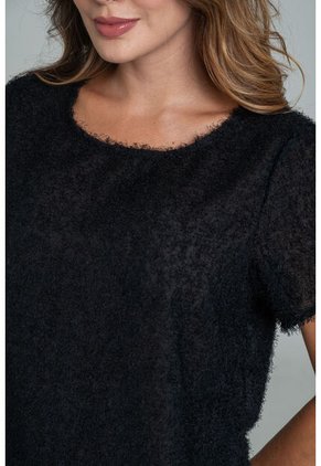 Blusa Amara Negro Ragged Pf12110863