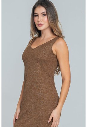 Vestido Malaga Café Ragged Pf11511431